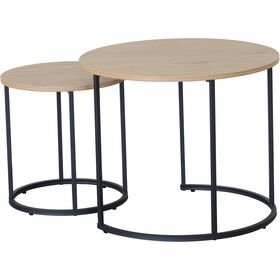 Conjunto de 2 Mesas de Apoio Minimal Kasa