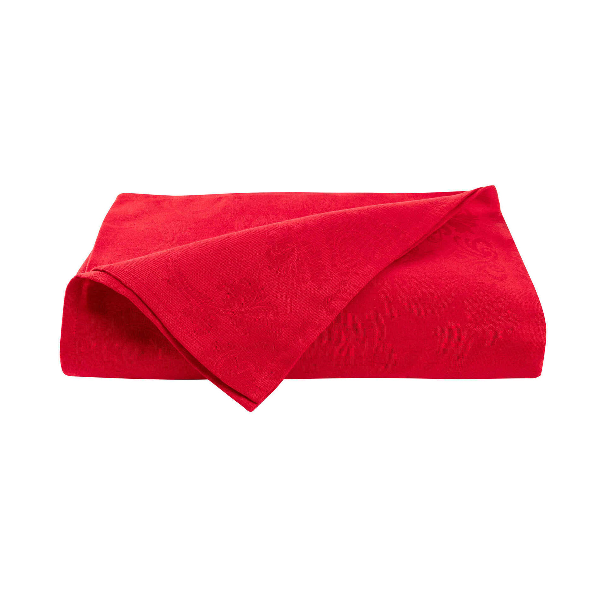 Toalha Mesa Vermelha Jacquard