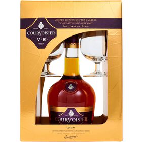 Cognac Courvoisier VS com Dois Copos