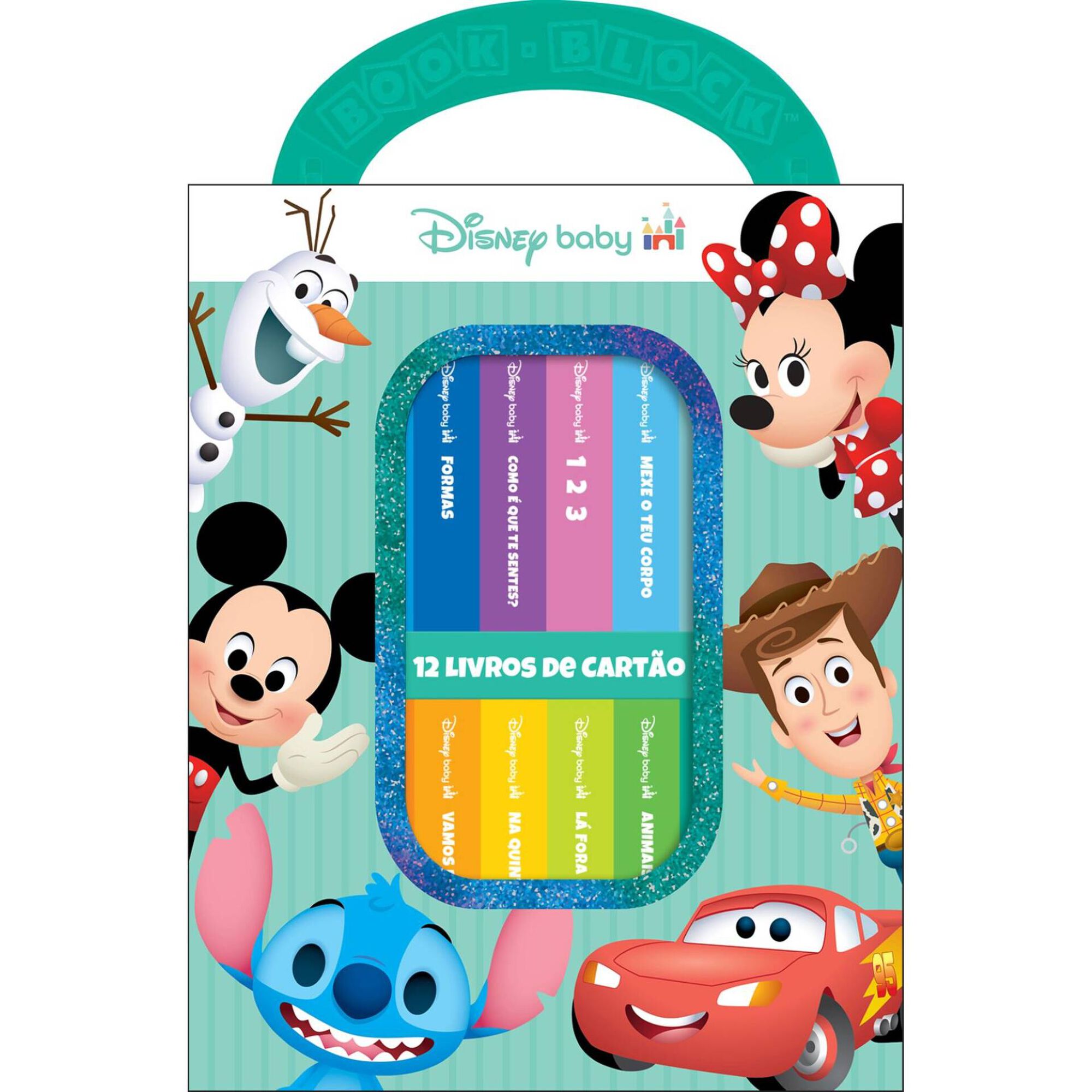 Disney Baby Mini Biblioteca - 12 Livros de Cart&atilde;o