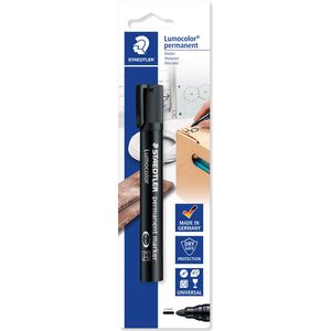 Marcador Preto Lumocolor Permanent Marker 352 Staedtler