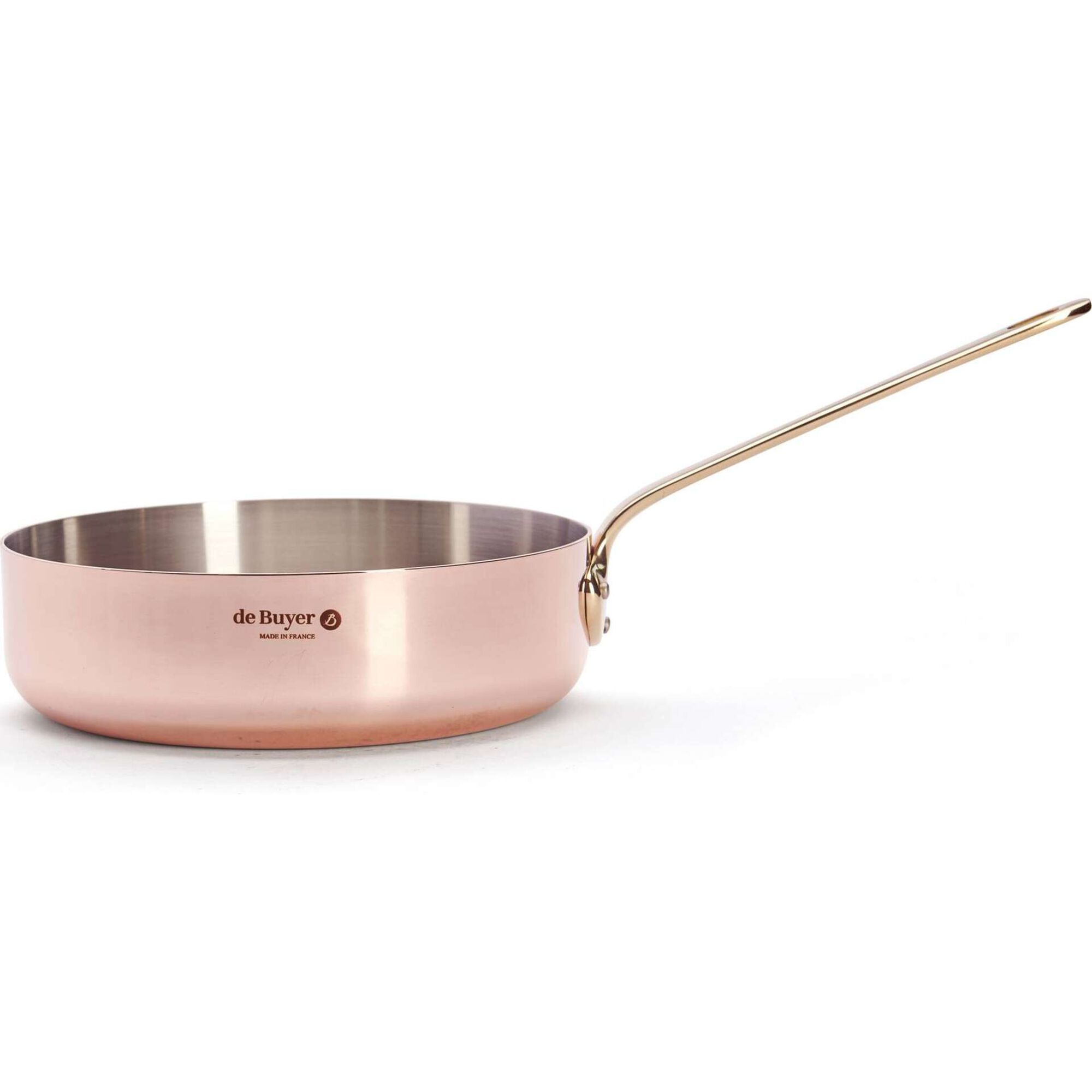Frigideira Alta Cobre e Inox 24 cm Inocuivre deBuyer