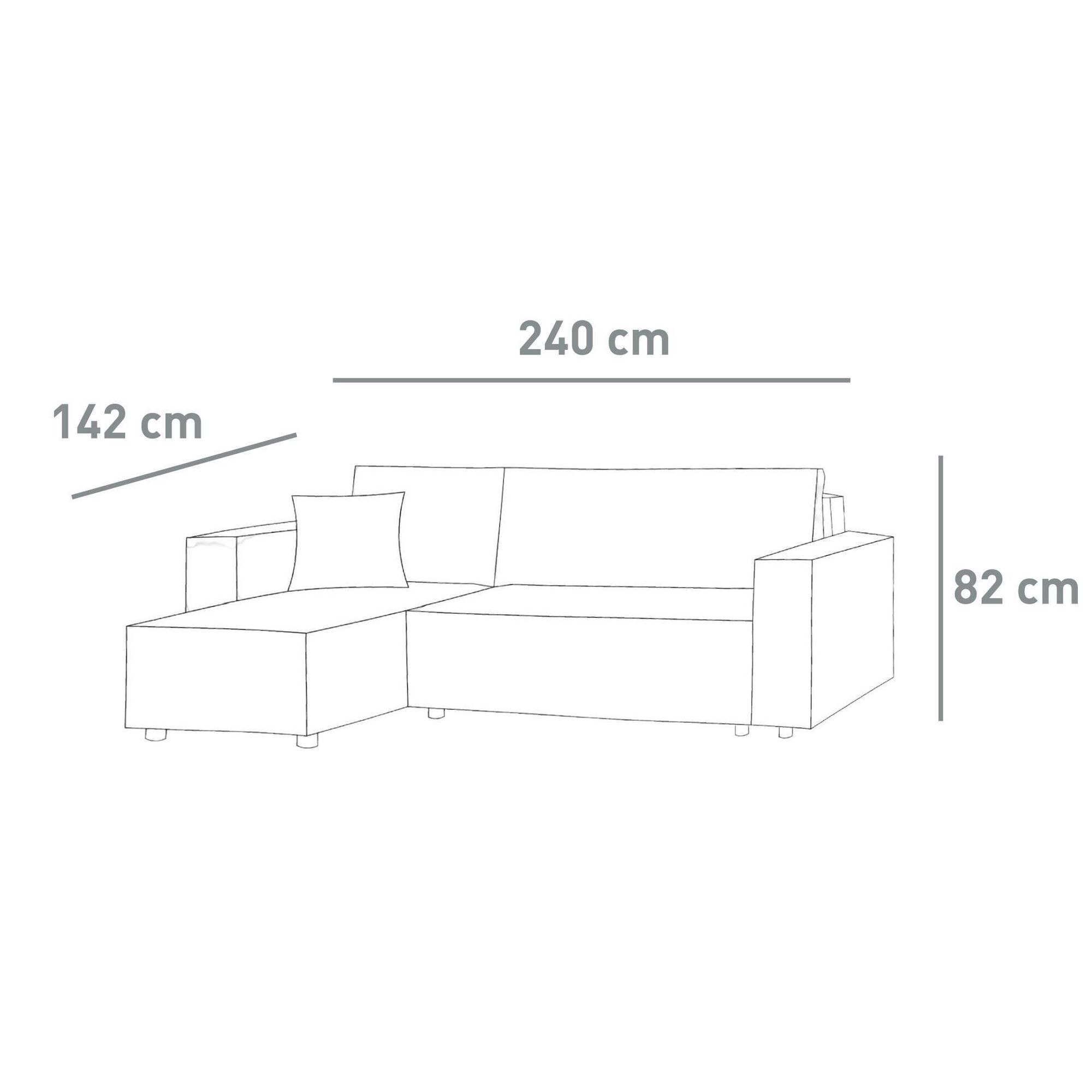 Sof&aacute; Cama Chaise Scott Verde Kasa