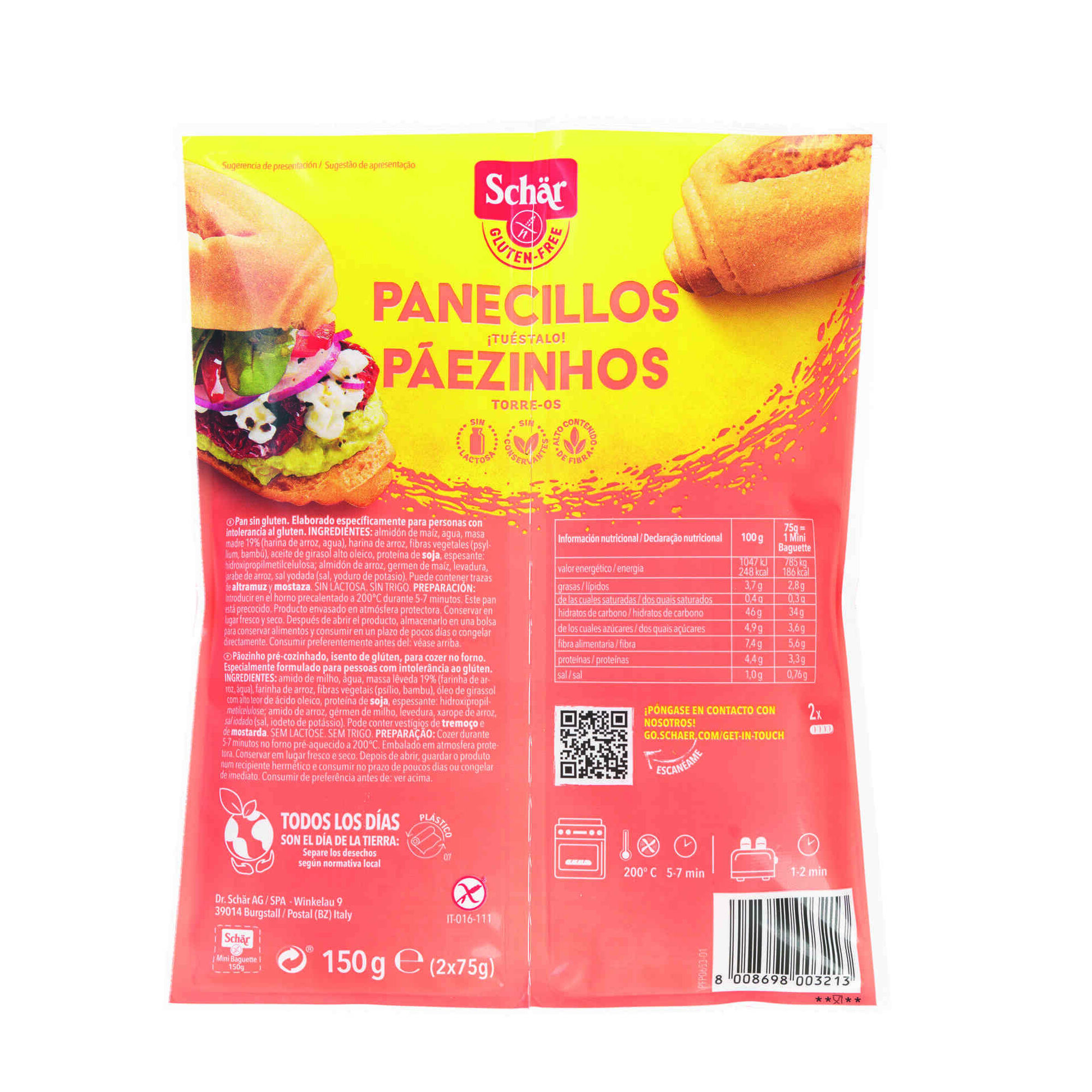 Baguete Mini sem Glúten