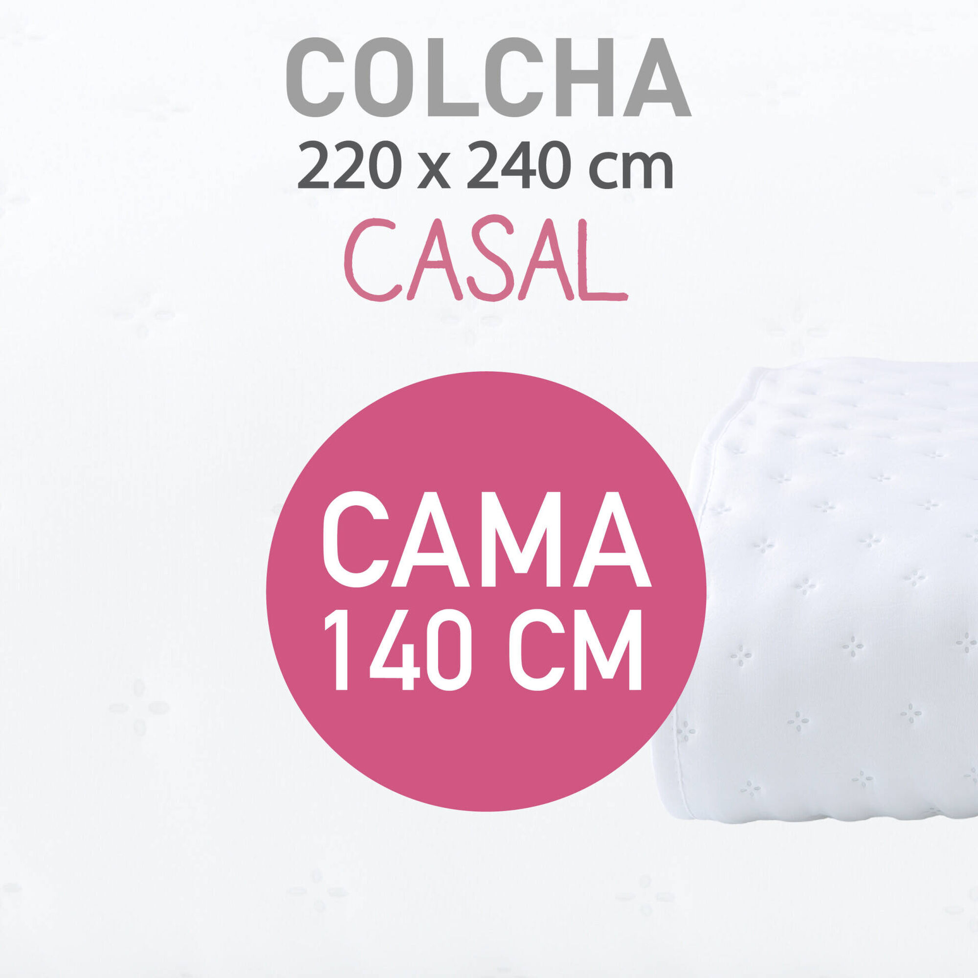 Colcha Washed 220x240cm Branco