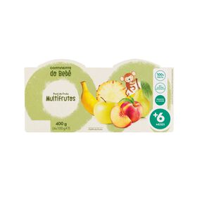 Puré de Fruta Multifrutas +6M - emb. 4 x 100 gr - Continente do Bebé