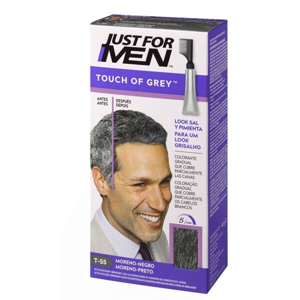 Coloração Temporária Cabelo Touch of Grey Preto Just For Men