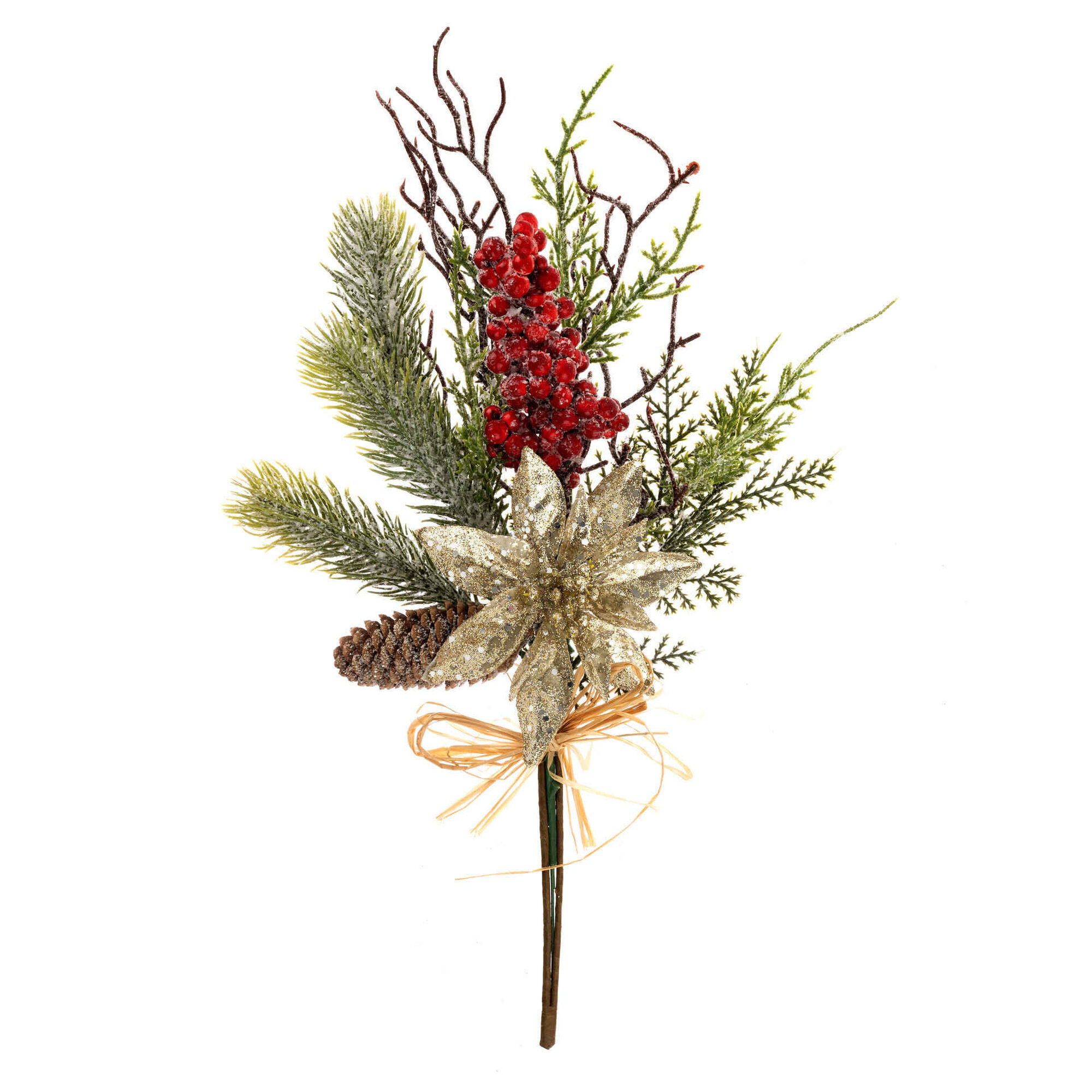 Haste Pequena com Flor Dourada