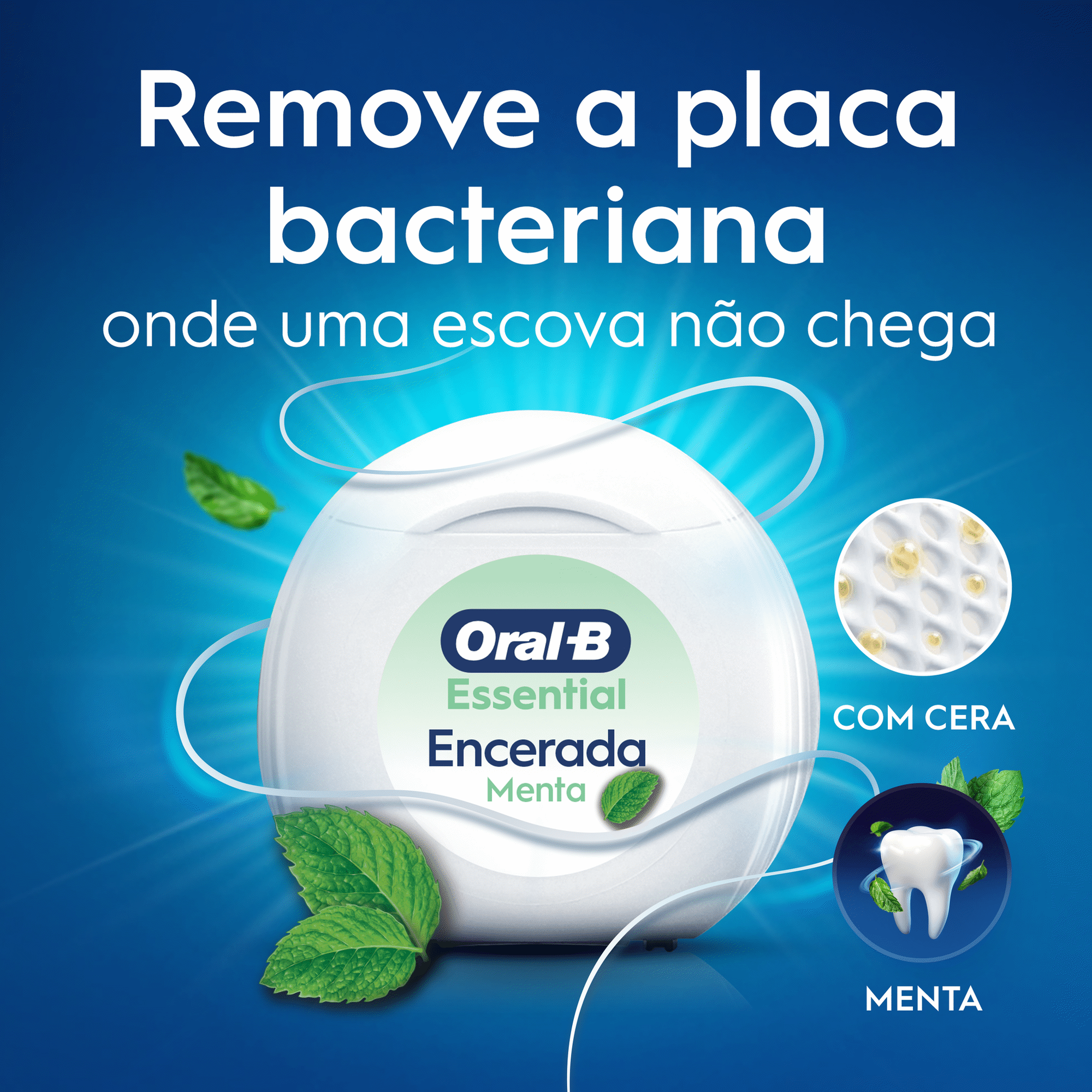 Fio Dent&aacute;rio Essential Menta 50 m Oral-B