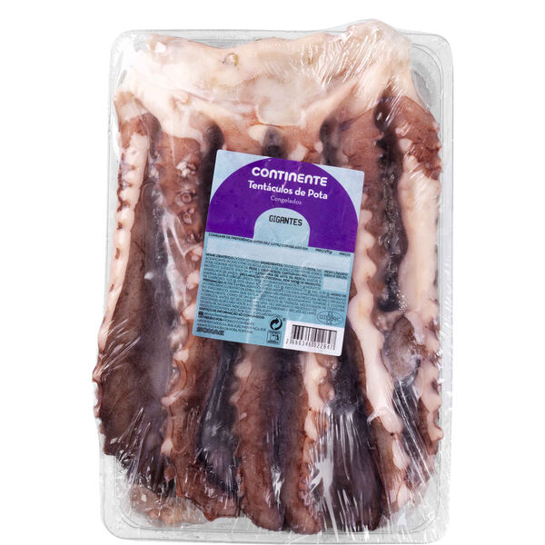 Tentáculos de Pota Gigantes Congelados Continente