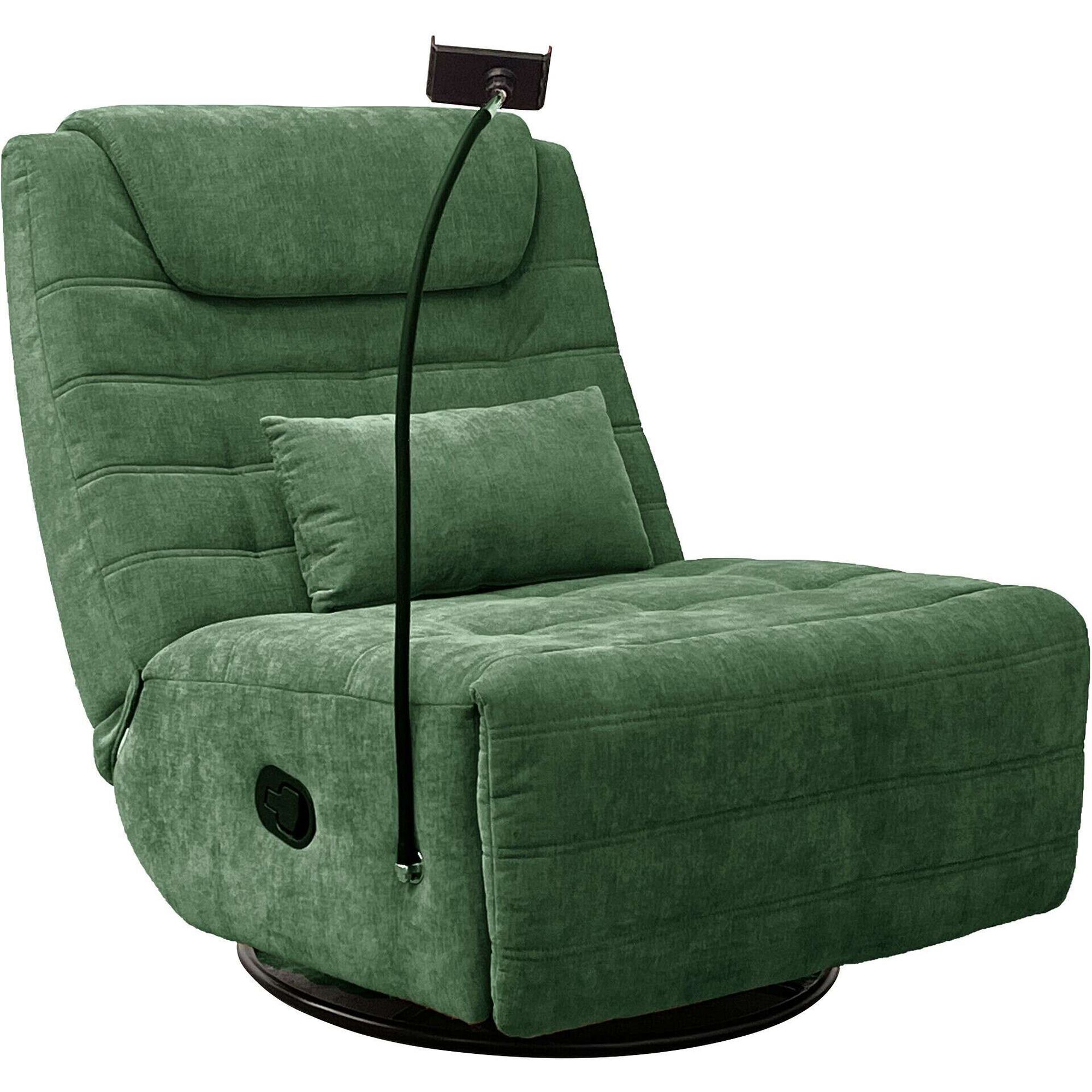 Sof&aacute; Reclin&aacute;vel Rotativo Verde Moove Kasa
