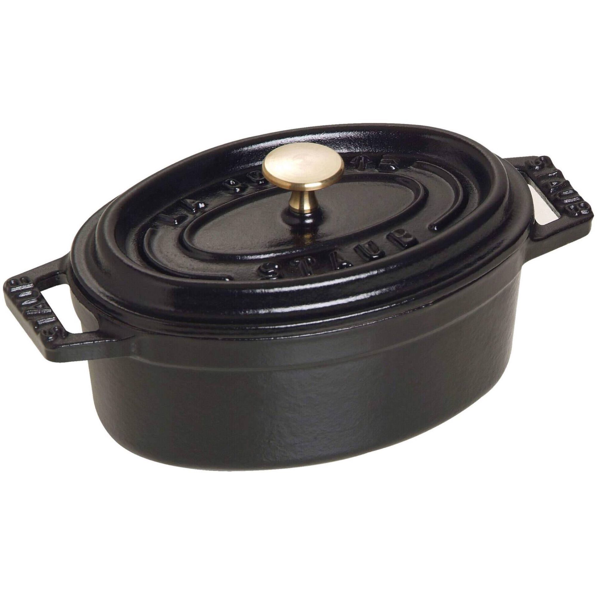 Ca&ccedil;arola Oval Ferro Fundido 11cm Preta Staub