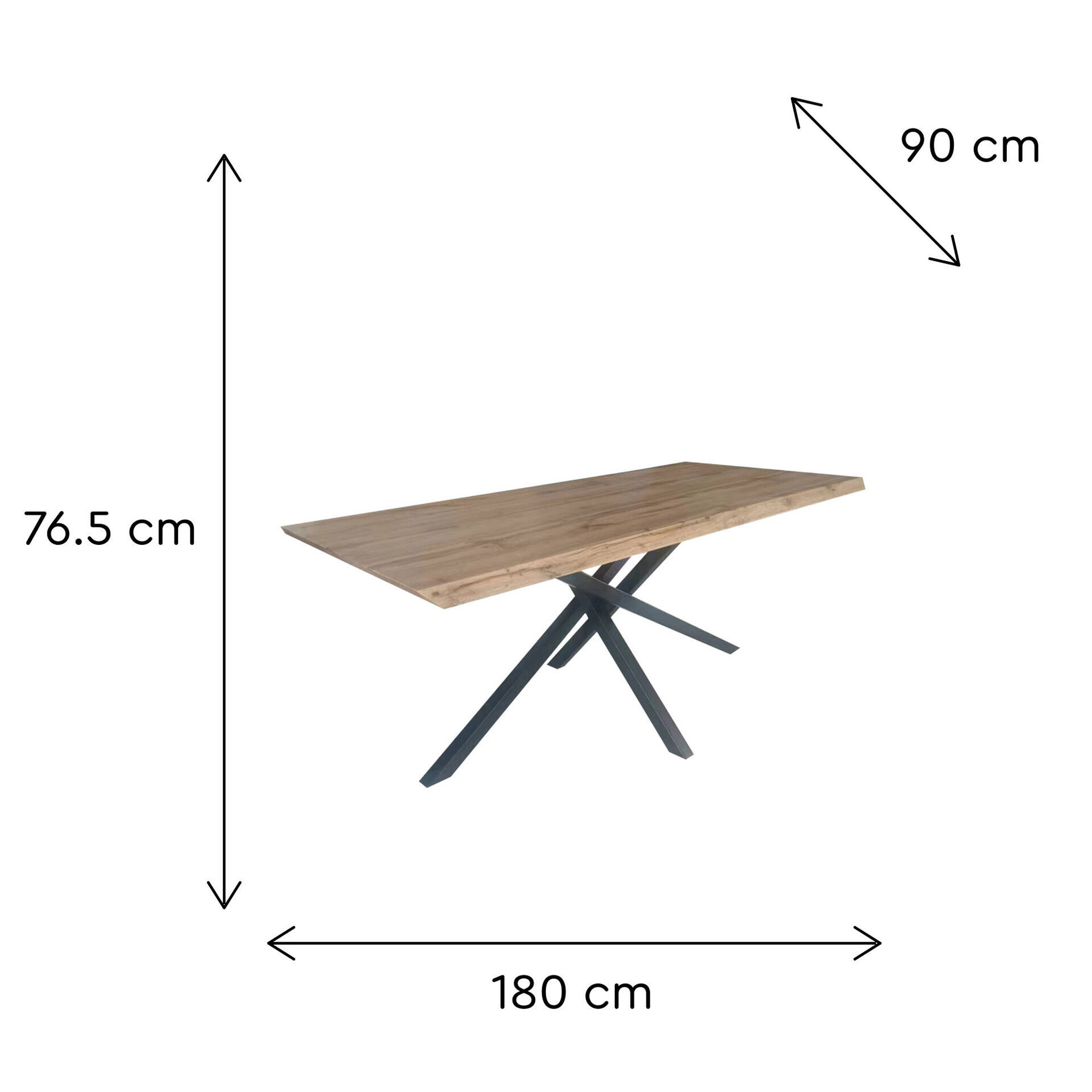 Mesa de Jantar P&eacute;s Cruzados Story Kasa