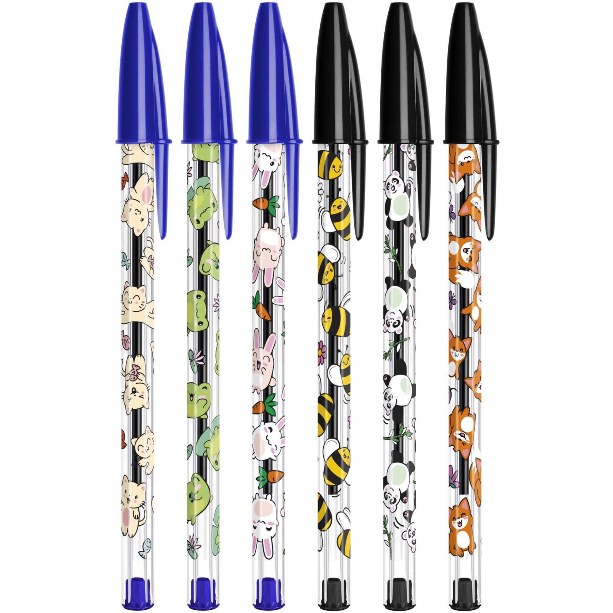 Esferogr&aacute;fica Cristal Decor Kawaii de Tinta Azul Bic