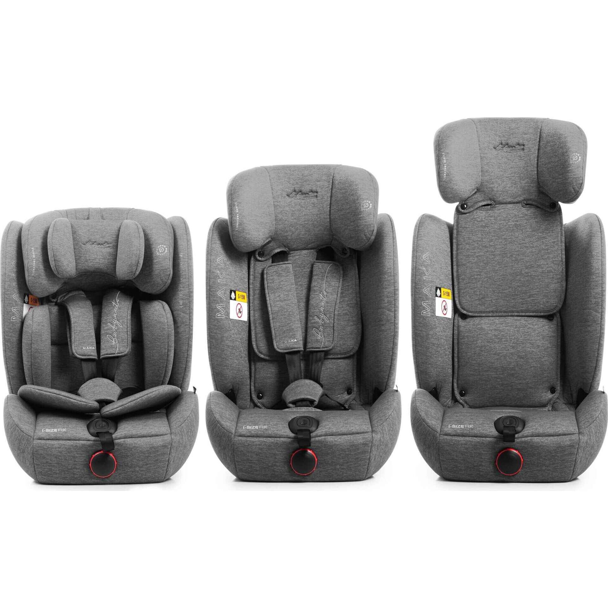 Cadeira Auto I-Size 76-150 Maka Cinza Babyauto