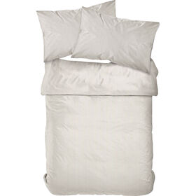 Conjunto Capa Edredão Microfibra 240x220cm Risca Bege Conjunto Capa Edredão Microfibra 240x220cm Risca Bege