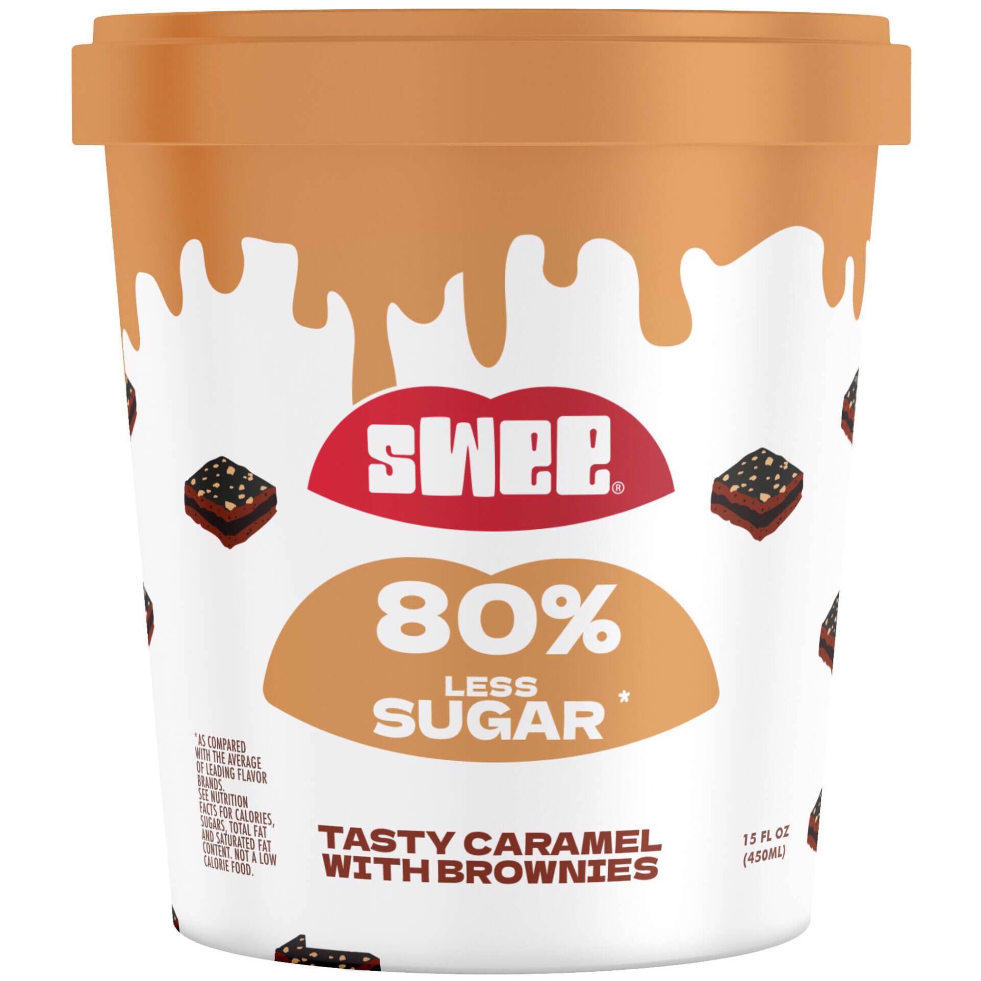Gelado Caramelo e Brownie Vegan Swee