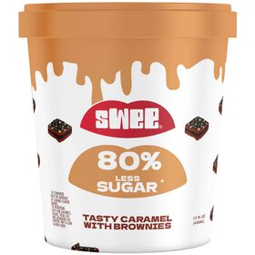 Gelado Caramelo e Brownie Vegan Swee