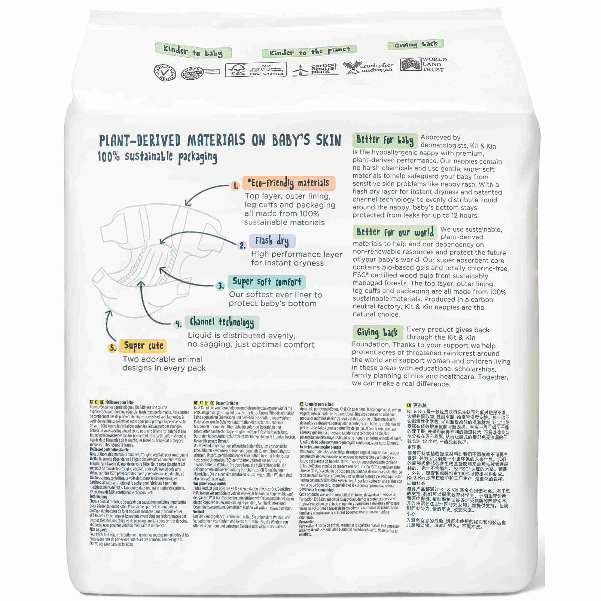 Fraldas Ecológicas 14+kg T6