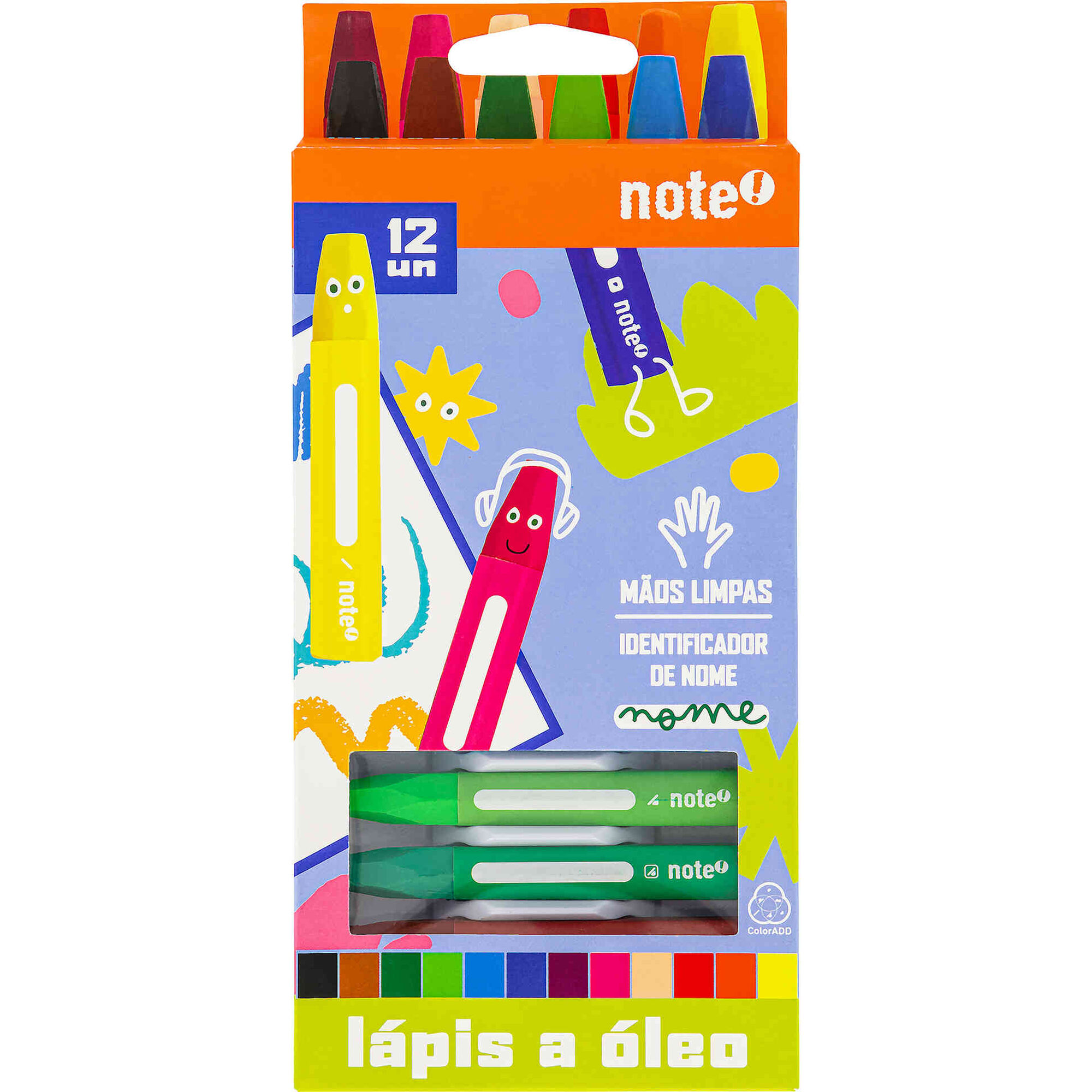 Conjunto 12 Past&eacute;is de &Oacute;leo Note!
