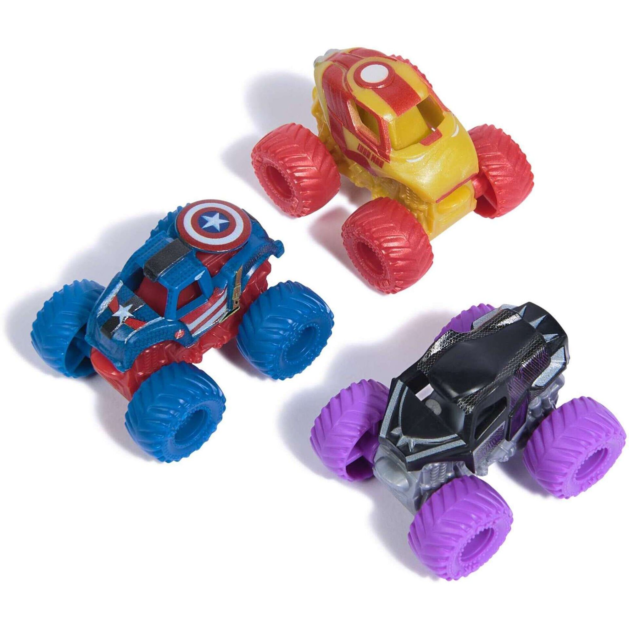 Monster Jam - Pack 3 Carros Mini Marvel