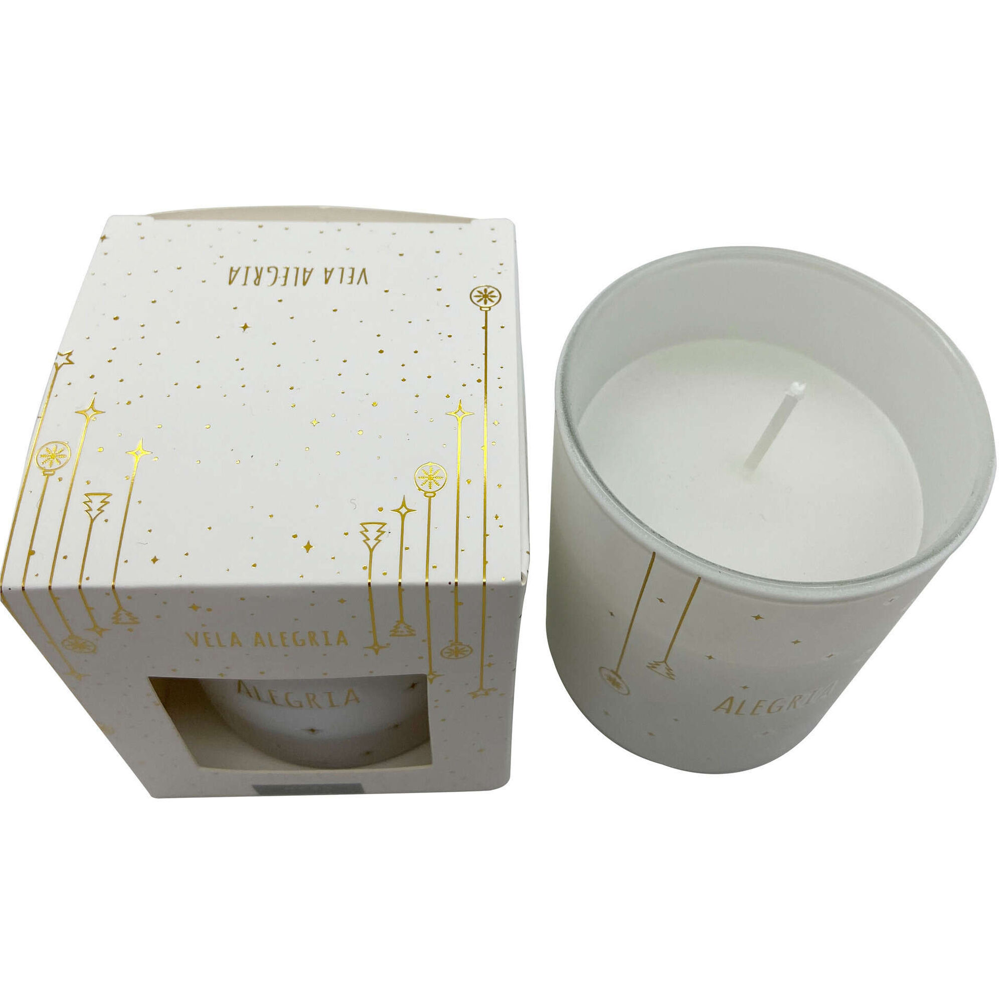 Vela em Copo 165g Branca Alegria