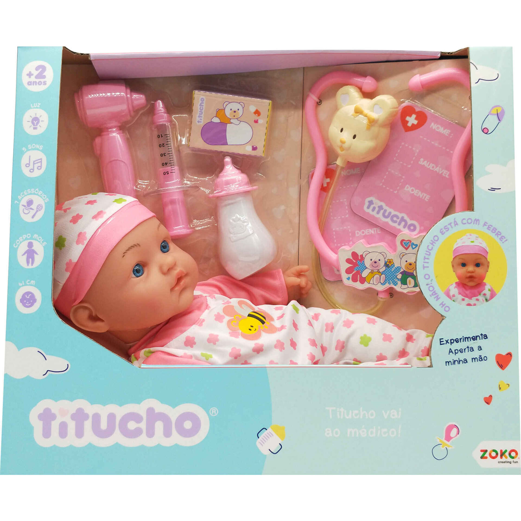 Boneco Titucho vai ao Médico Boneco Titucho vai ao Médico