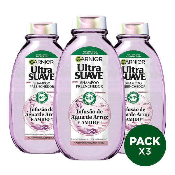 Champô Água de Arroz Garnier Ultra Suave