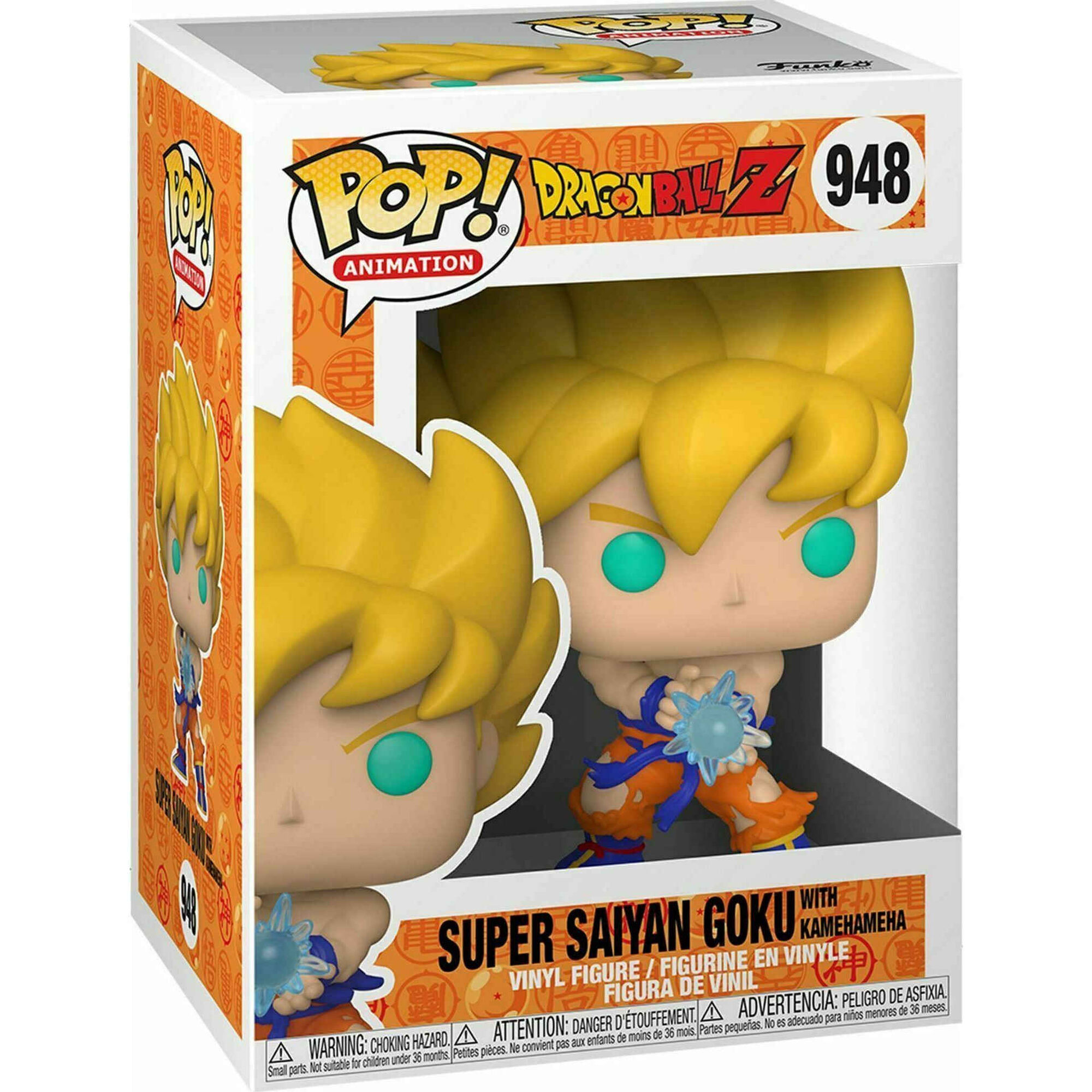 Funko - Figura Dragon Ball Z - Saiyan Goku com Kamehameha - 948