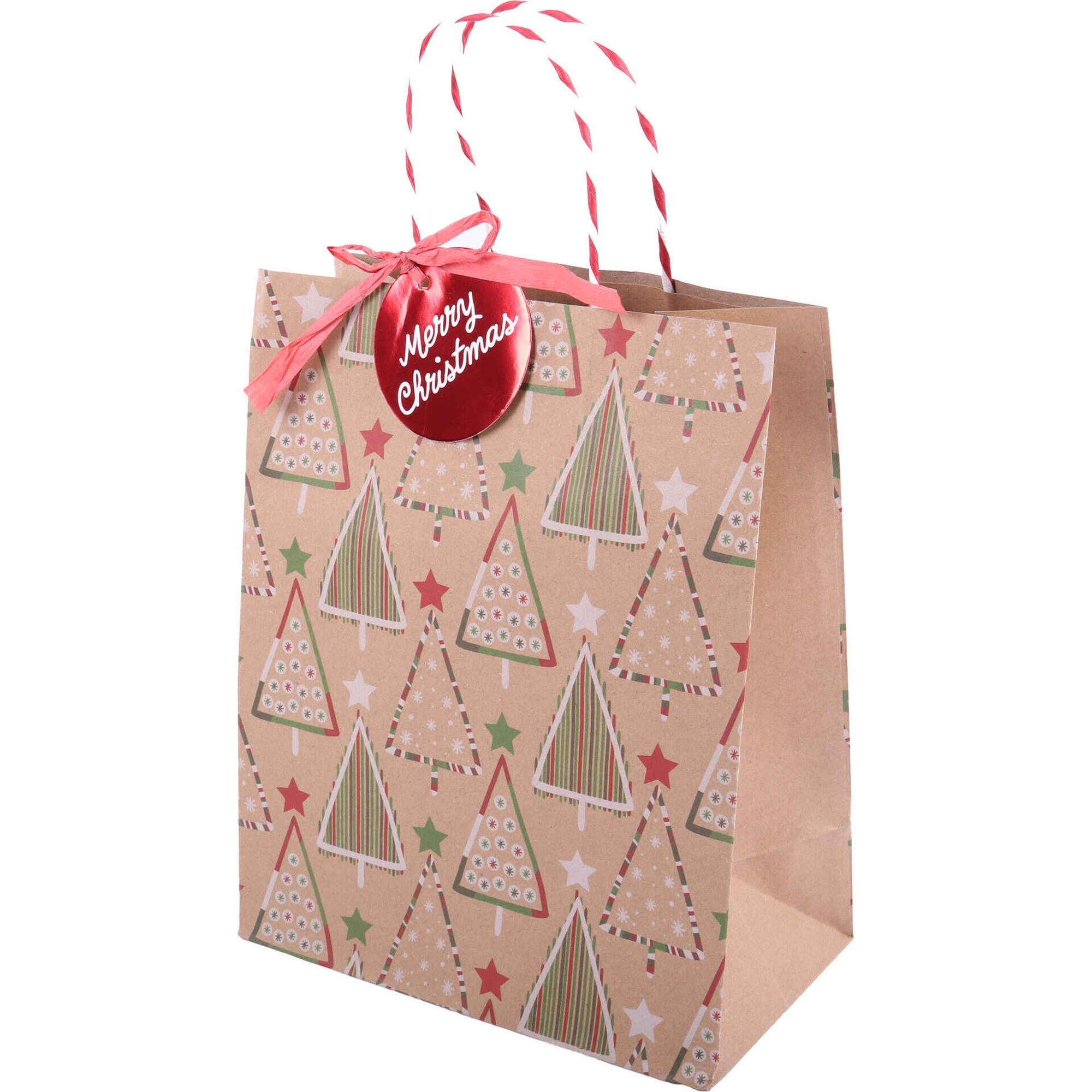 Saco para Presentes Christmas Trees 45x37x15cm