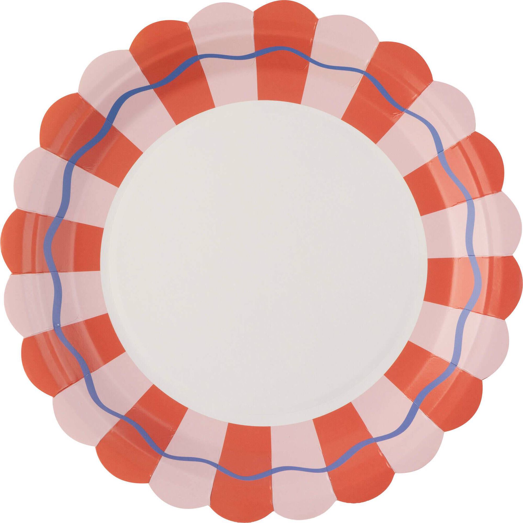 Conjunto 8 Pratos Vermelhos Kasa