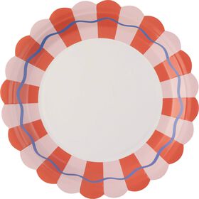 Conjunto 8 Pratos Vermelhos Kasa