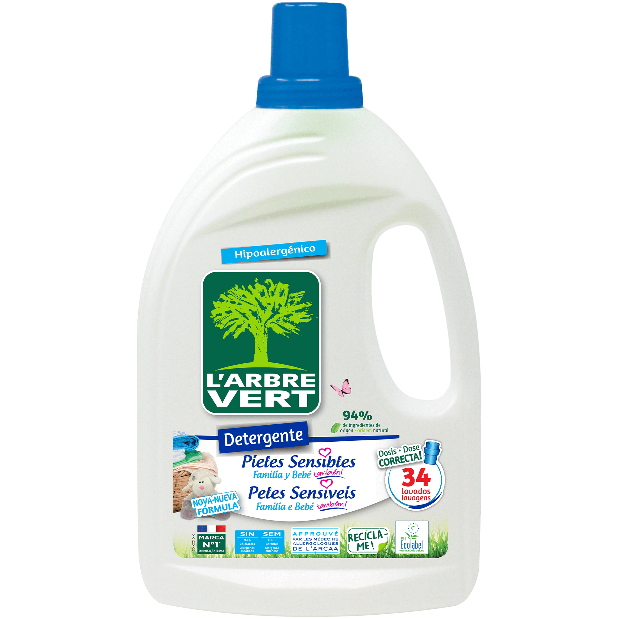 Detergente Líquido Roupa Peles Sensíveis