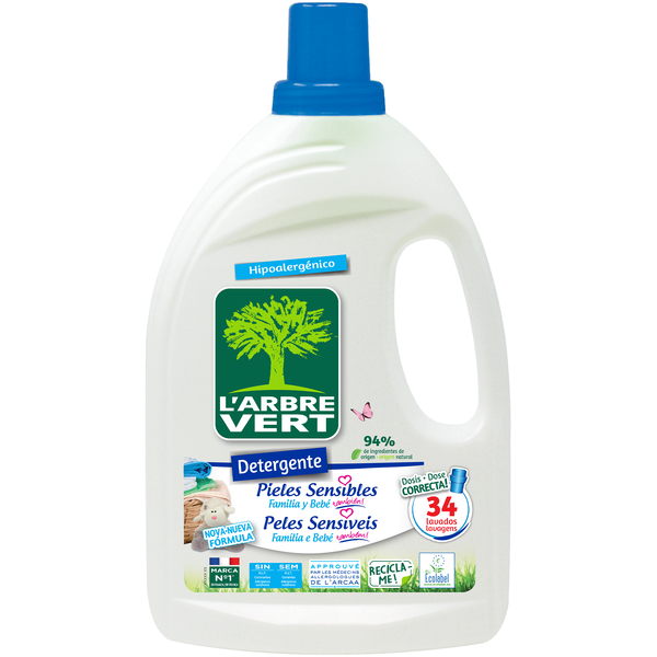 Detergente Líquido Roupa Peles Sensíveis LArbre Vert