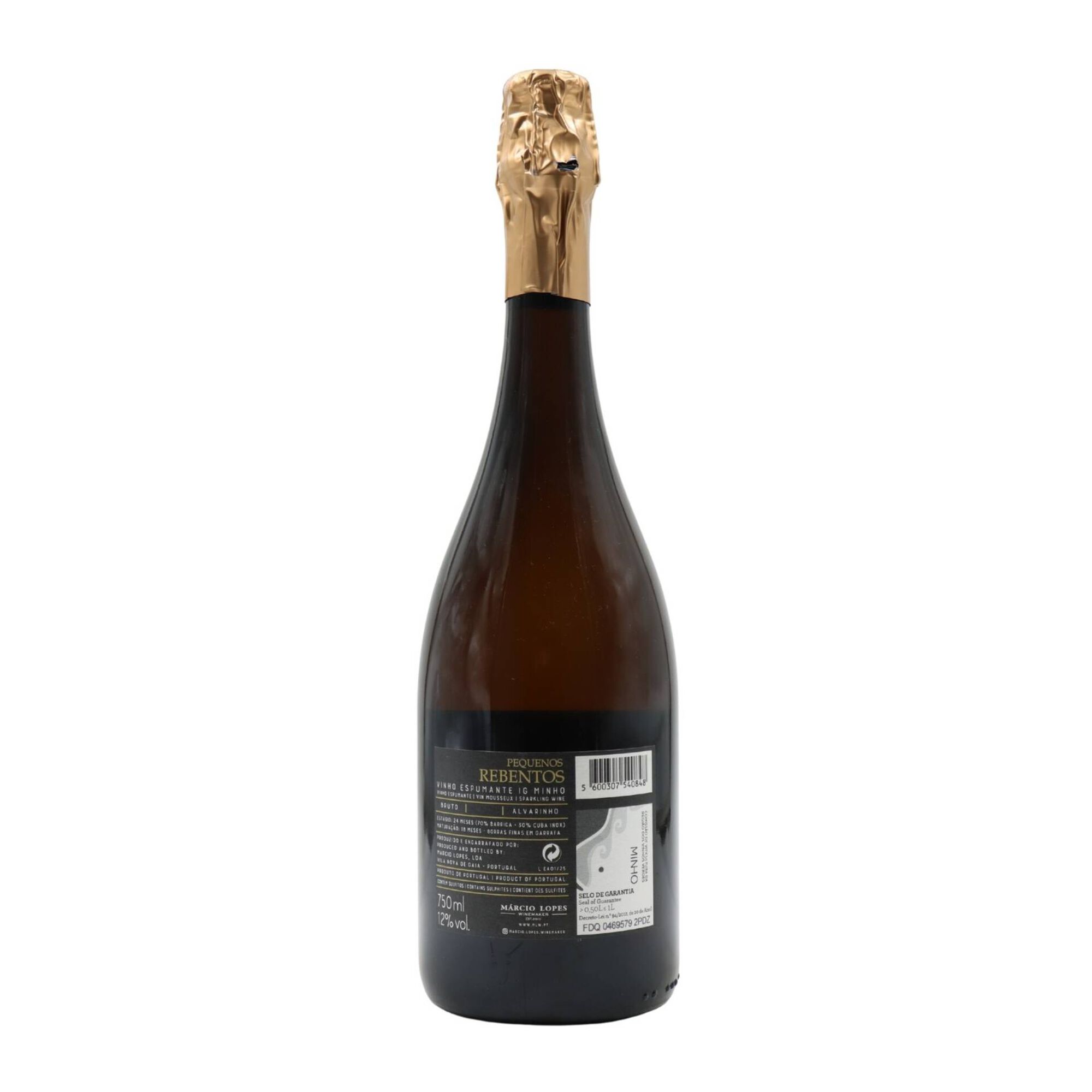 Pequenos Rebentos Alvarinho Cuv&eacute;e Espumante Vinho Verde Bruto