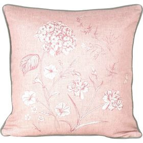 Almofada 45x45cm Flores Rosa Almofada 45x45cm Flores Rosa