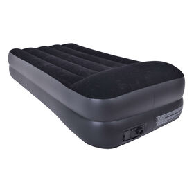 Colchão Insuflável Solteiro 96x195cm com Bomba Preto Colchão Insuflável Solteiro 96x195cm com Bomba Preto