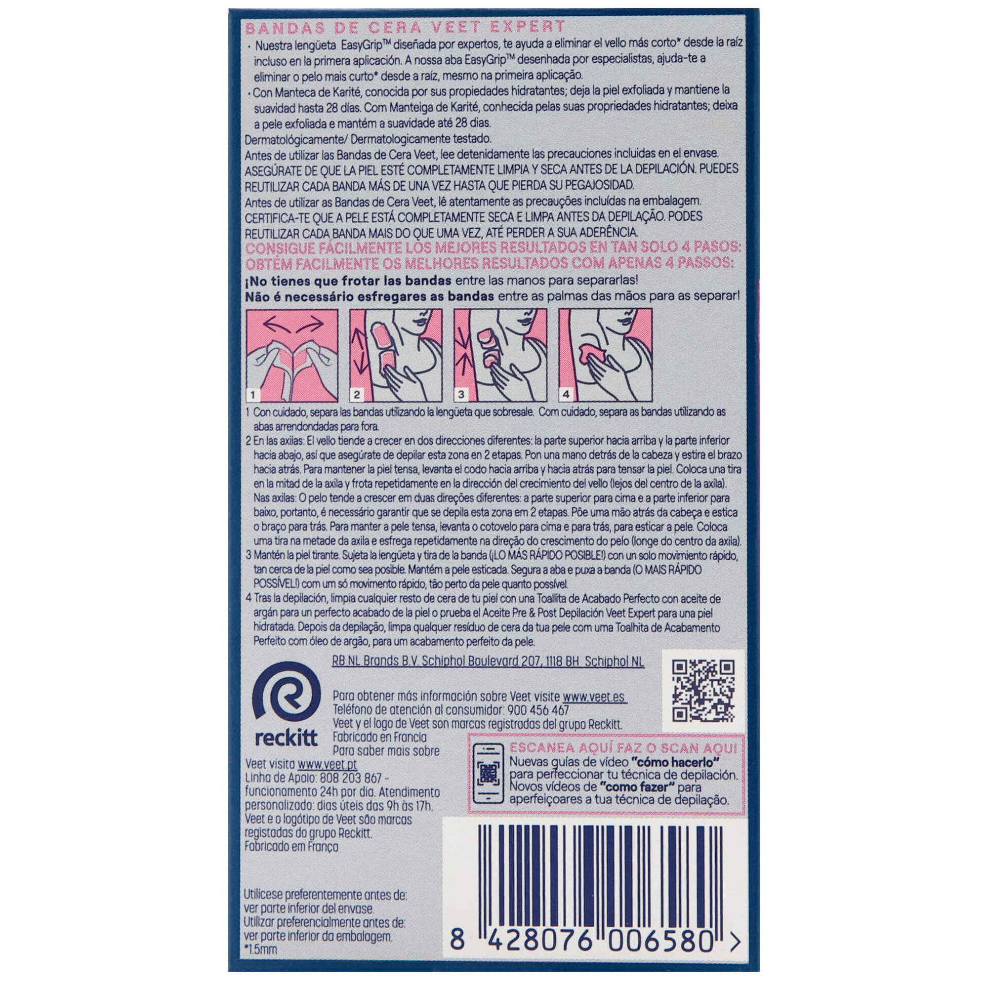 Bandas Depilatórias Cera Fria Expert Axilas