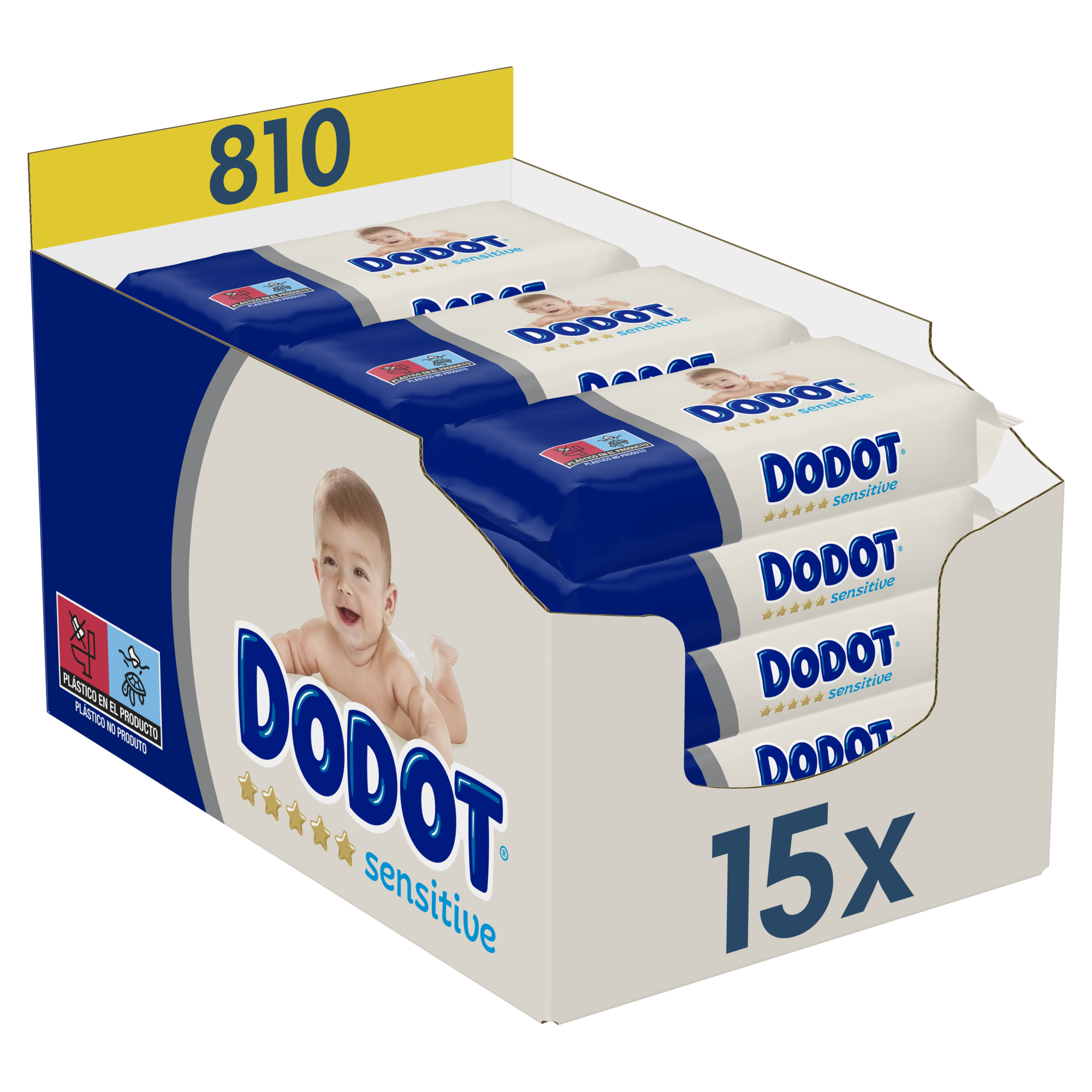 Box Toalhitas Beb&eacute; Sensitive Dodot