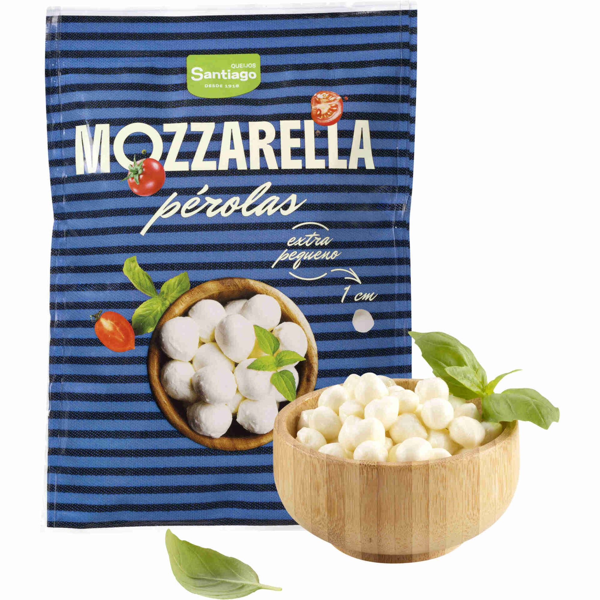 Queijo Mozzarela P&eacute;rolas Santiago