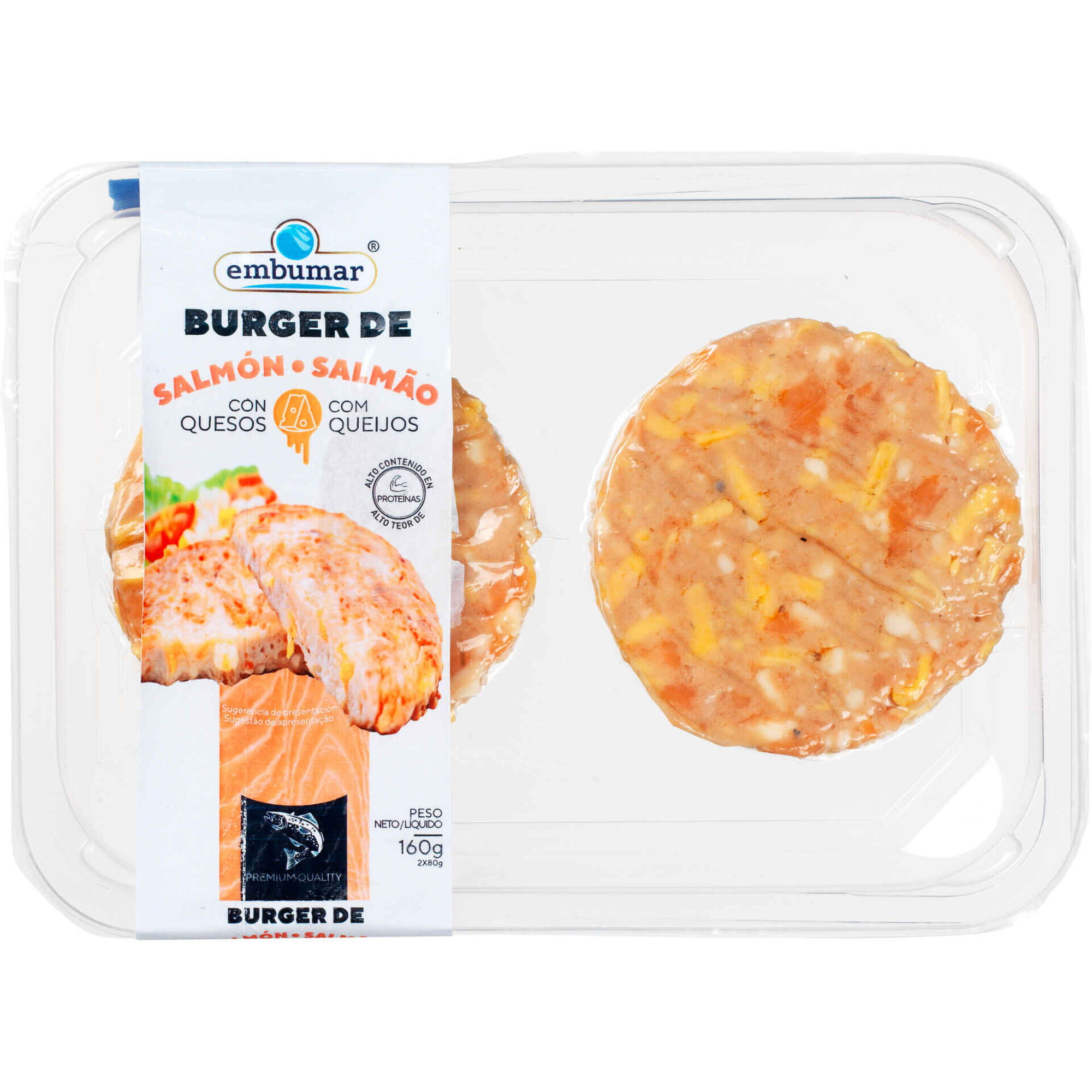 Hambúrguer de Salmão e Queijo