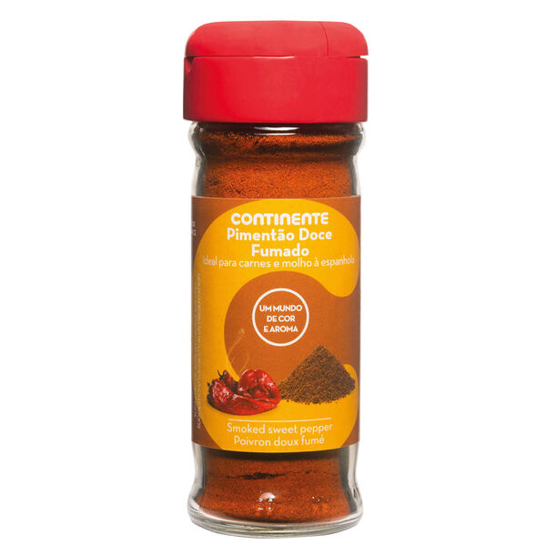 Pimentão Doce Fumado em Frasco Continente