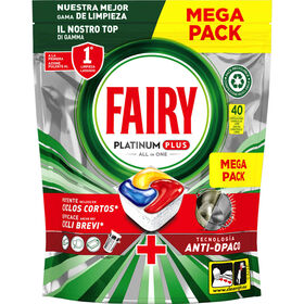 Detergente Máquina Loiça Pastilhas Platinum Plus Tudo em 1 Limão
