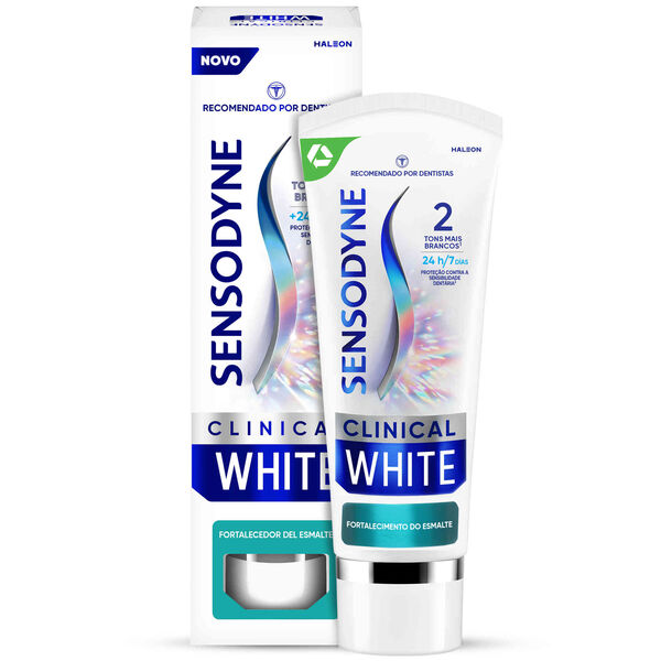 Pasta de Dentes Clinical White Fortalecimento do Esmalte Sensodyne