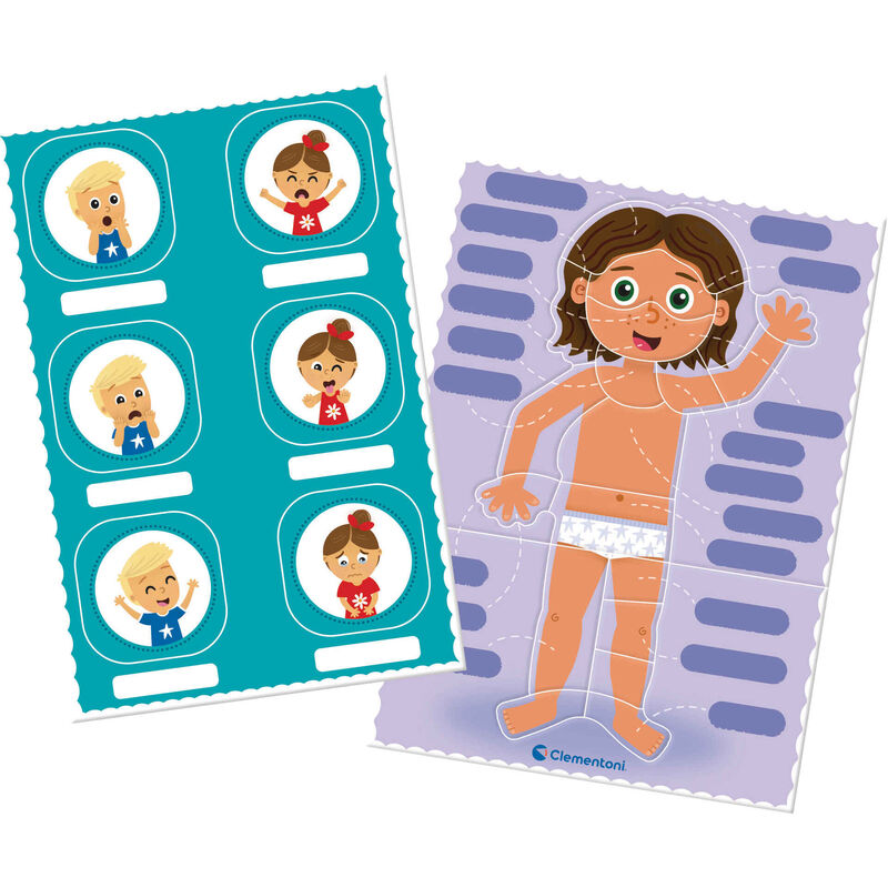 Clementoni - Jogo de Tabuleiro Montessori - Corpo Humano