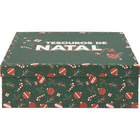 Caixa Cartão 29x23x10cm Tesouros de Natal