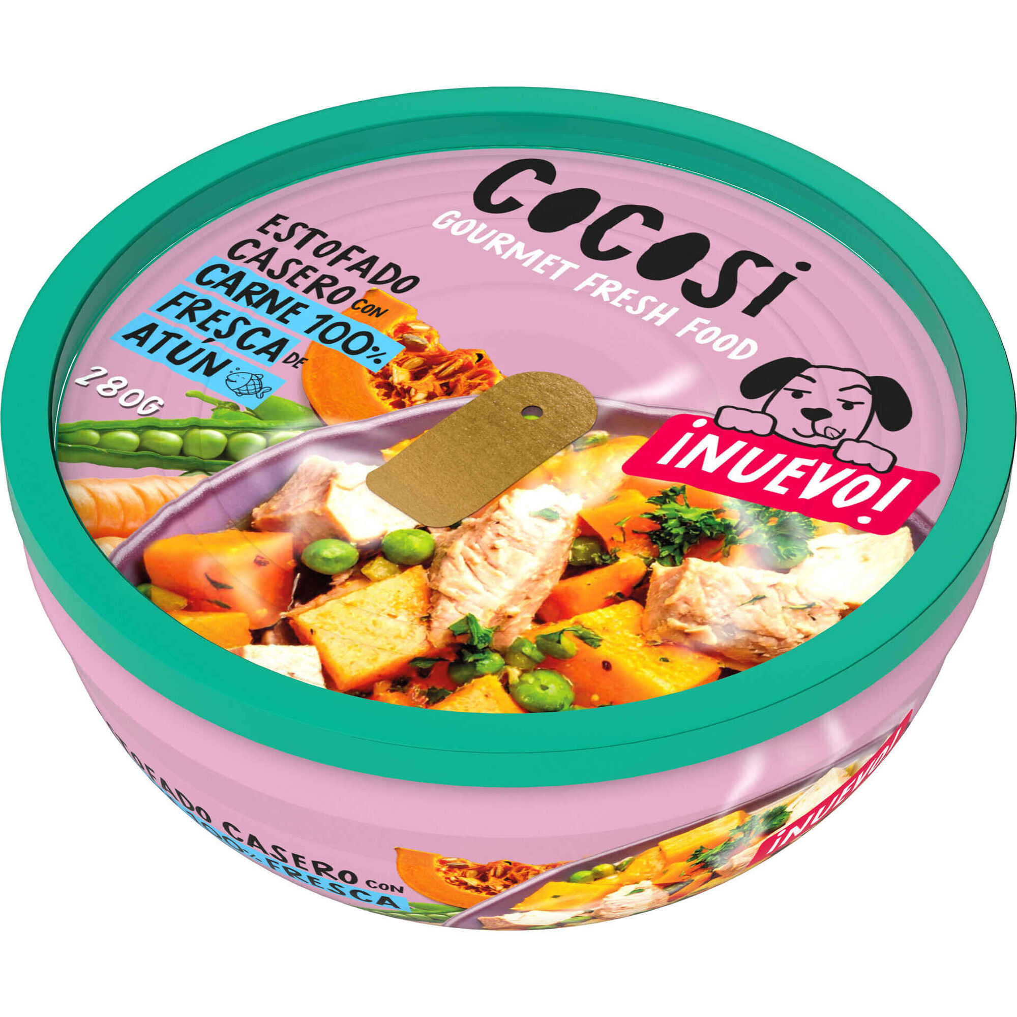 Comida H&uacute;mida para C&atilde;o Adulto Ensopado Atum Cocosi