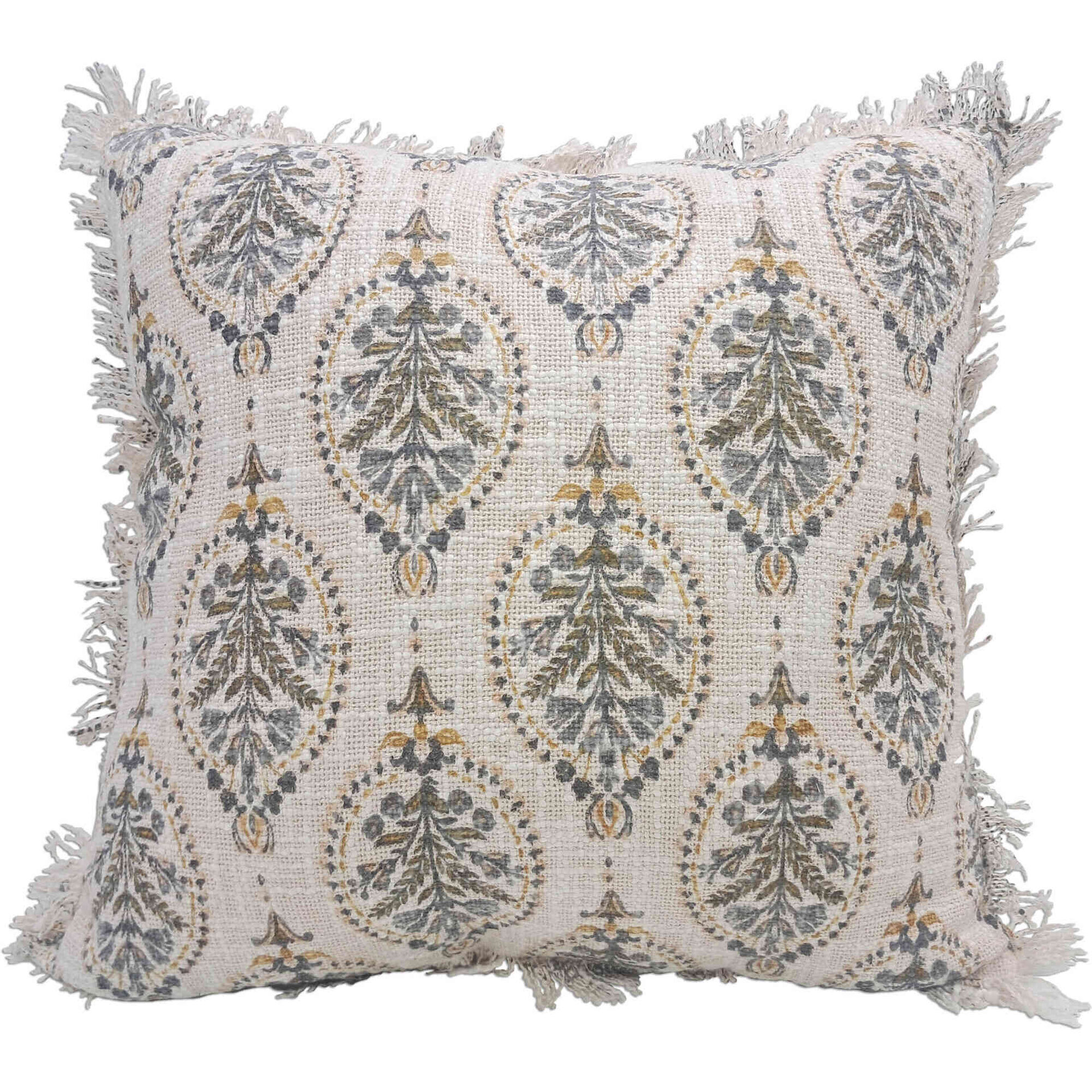 Almofada 45x45cm All Over Motivos Bege Kasa