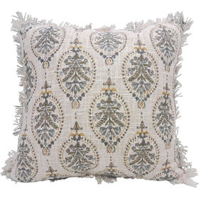 Almofada 45x45cm All Over Motivos Bege Kasa