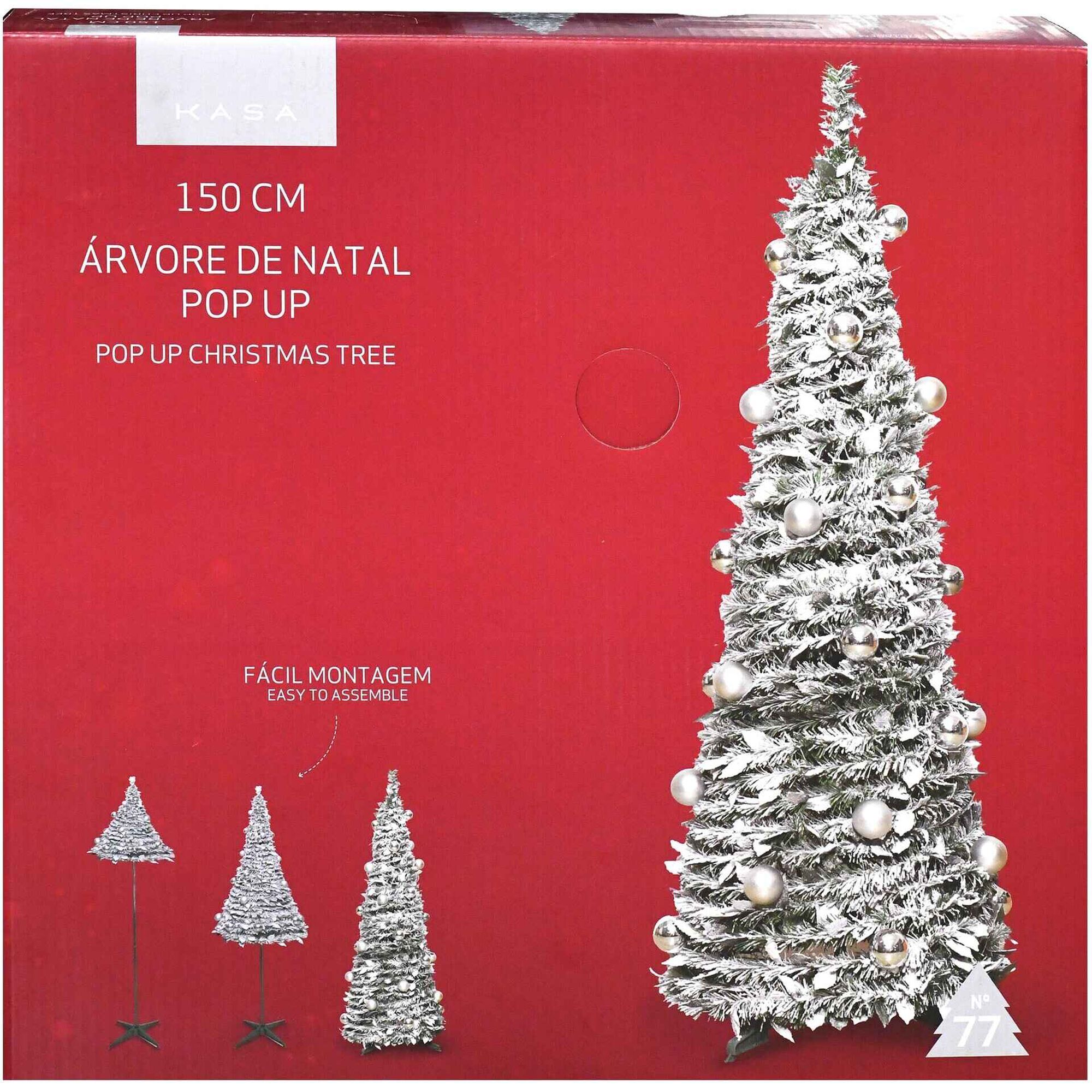 &Aacute;rvore de Natal Pop Up 150 cm Kasa